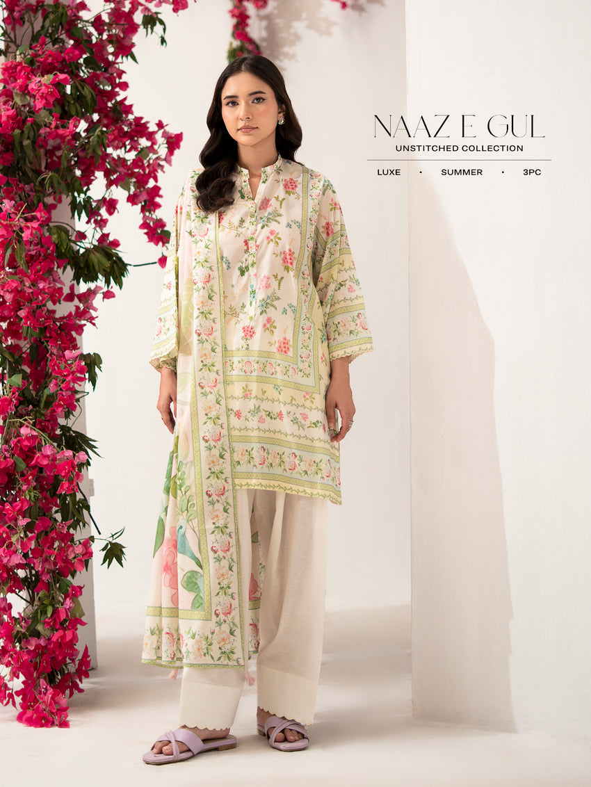 NAAZ E GUL (3-Pc Lawn Suit) Article-2