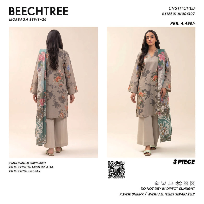 BeechTree printed Three Piece  Luxury Lawn 2026 (article-08)