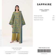SAPPHIRE 3-PIECE  PRINTED LAWN SUIT 2026 VOL-6 (Article 5)