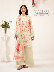 NAAZ E GUL (3-Pc Lawn Suit) Article-7