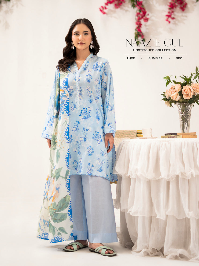 NAAZ E GUL (3-Pc Lawn Suit) Article-5